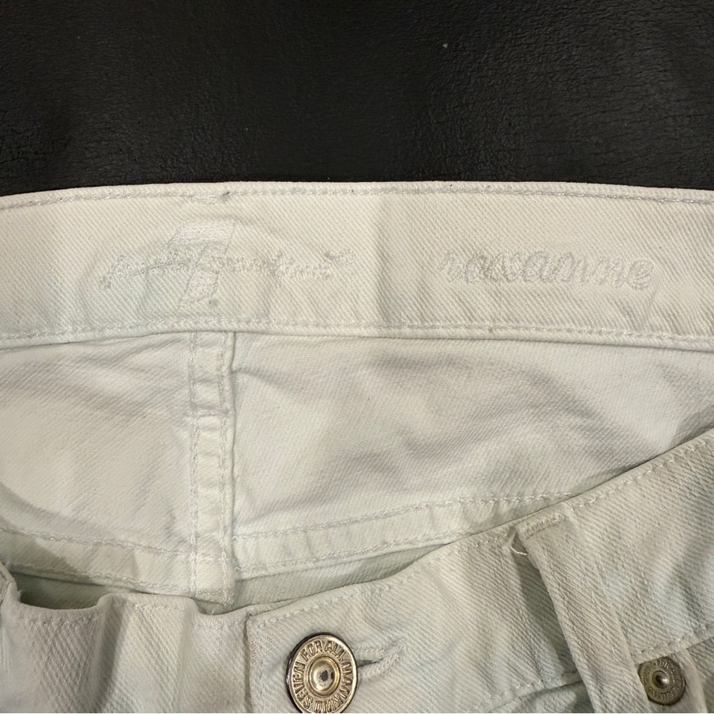 7 For All Mankind Tie Dye Distressed Roxanne  Skinny Jeans - Picture 6 of 12